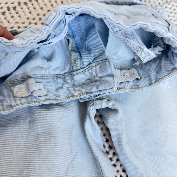 Zara Light Blue Denim Girl's Jeans Size 8 - Picture 6 of 8
